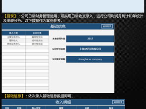 实用公司企业财务收支核算利润统计管理系统模板 Excel格式与物业管理应用